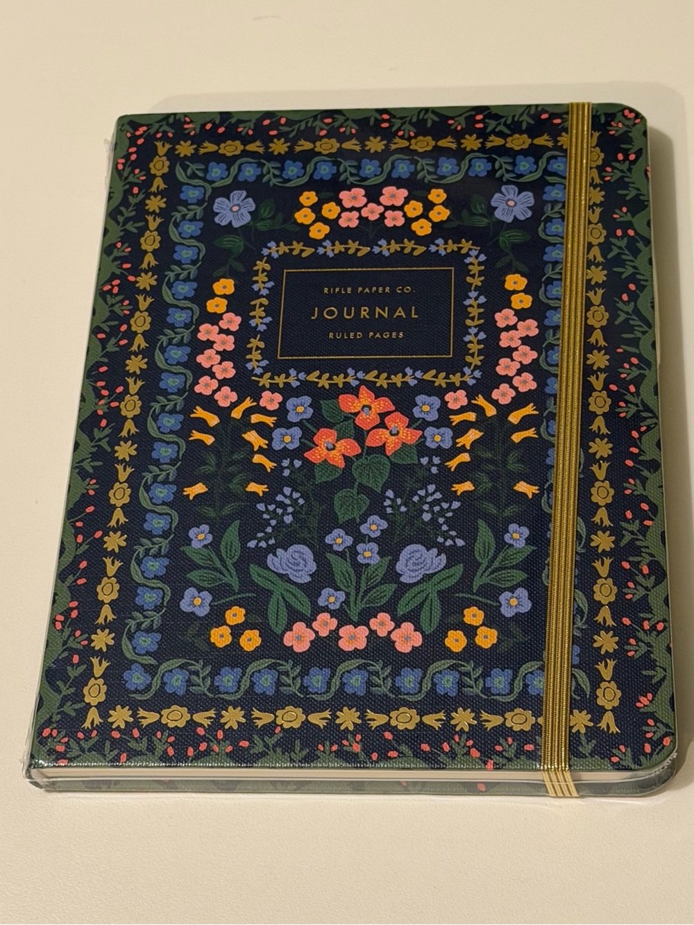 NWT Rifle Paper Co. Wildwood Hardcover Lined Journal with Elastic Band & Pocket